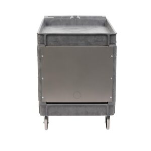 JET PUC-3725 Resin Utility Cart with JT1-126 LOAD-N-LOCK Security System