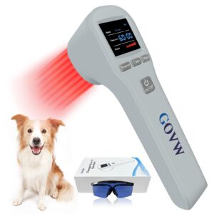 govw laser therapy for dogs, 4x808nm+16x650nm, cold laser therapy device for dogs professional, veterinary laser therapy machine, cold laser therapy device for horses, laser treatment for animals