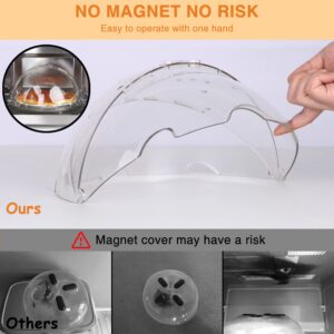 Flippable Microwave Splatter Cover,Microwave Cover for Food, Dish, Higher Microwave Plate Cover for Heating, Stay-Inside Splatter Guard for Microwave Oven, Innovative Lid-10.5 IN