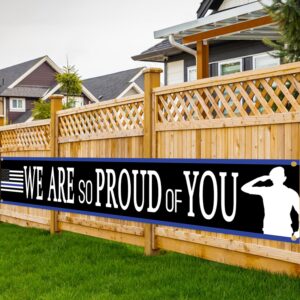 Police Officer We Are So Proud Of You Yard Sign Banner,Police Officer Retirement Party Graduation Party Decoration,Police Appreciation