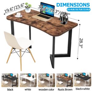 HDHNBA Computer Desk Home Office Writing Study Desk, Modern Simple Style Laptop Table Office Desk