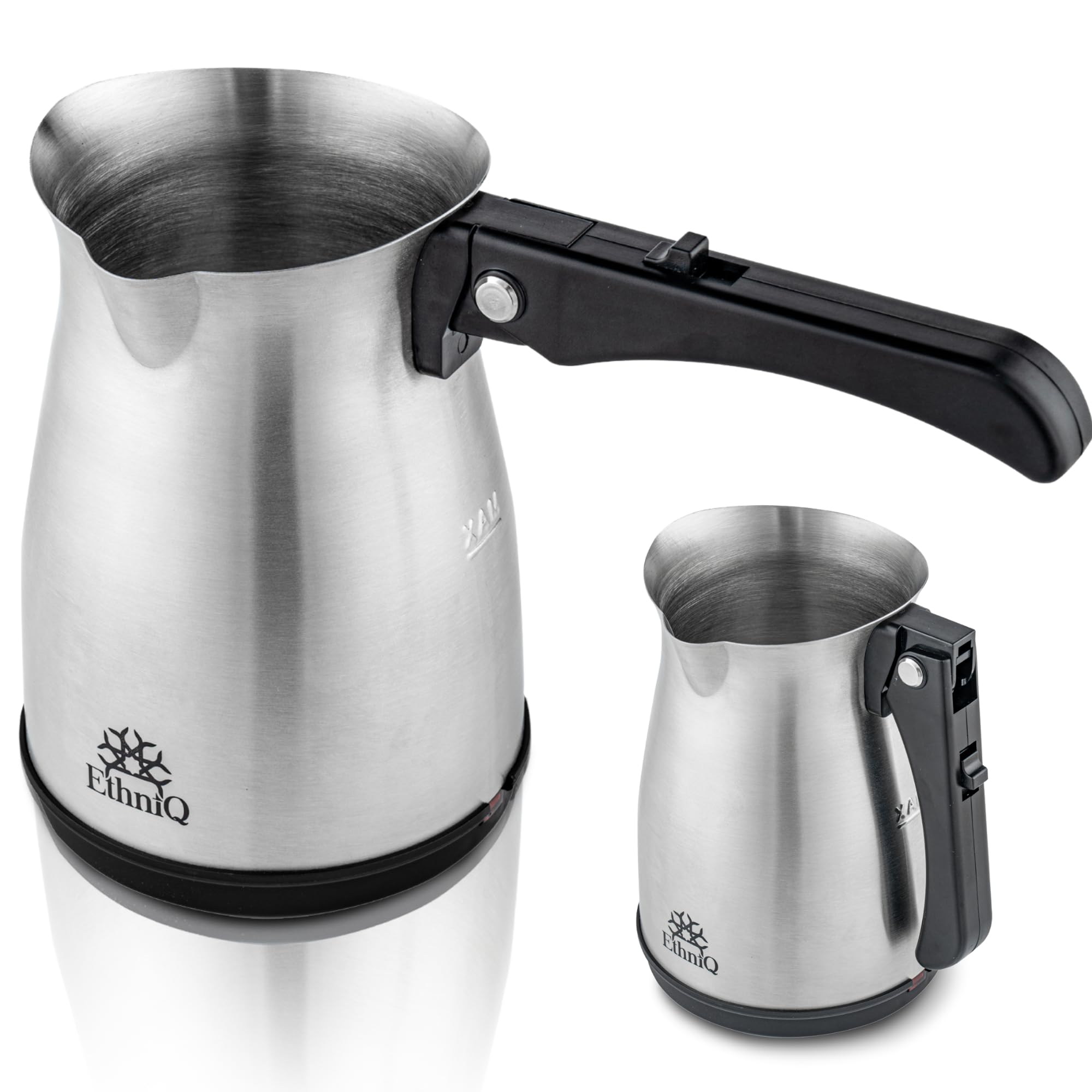 ETHNIQ - Stainless Steel Turkish Coffee Pot (Ember Brew)