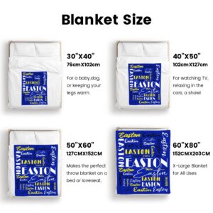 Customization of lover Custom Name Blanket Personalized Blanket for Adult Kids Flannel Customized Personalized Throw Blanket (50''x60'', Option 26)