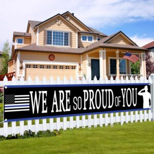 police officer we are so proud of you yard sign banner,police officer retirement party graduation party decoration,police appreciation