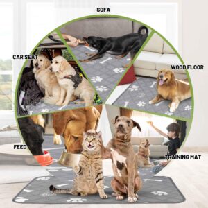 PatiencET Washable Pee Pads for Dogs, 72 x 72 Extra Large Reusable Puppy Pads with Super Absorbent for Pet Training, Housebreaking and Incontinence, Puppy Potty Pads with Waterproof Bottom