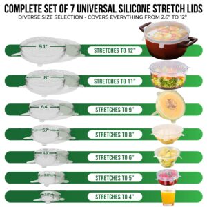 Reusable Silicone Stretch Lids - Stretchy Silicone Lids For Bowls - Reusable Silicone Bowl Covers Reusable - Silicone Covers For Bowls - Silicone Covers For Bowls - Silicone Microwave Cover