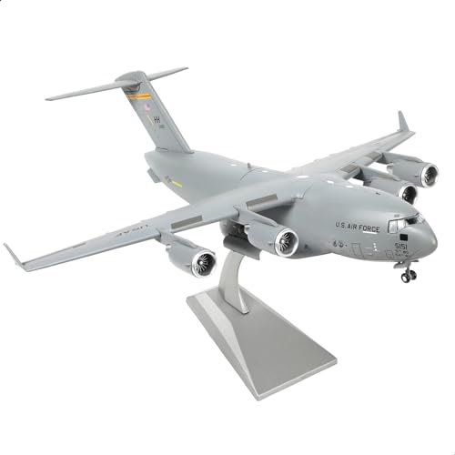 NUOTIE 1/200 C-17 GlobemasterⅢ Diecast Airplane Model Kits with Stand Harbor-Hickam AFB Transport Metal Airplane Model Pre-Build Military Aircraft (535th Airlift Squadron)