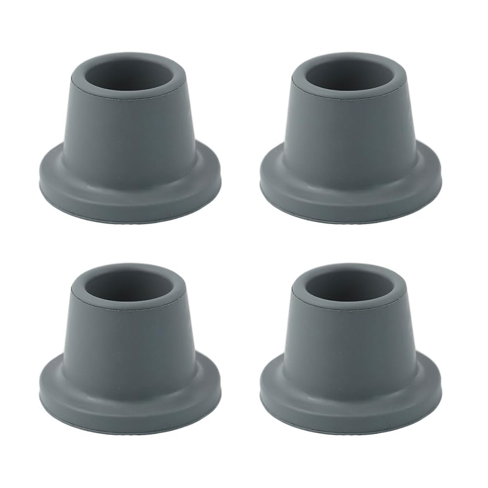 4pcs Replacement Feet for Shower Chair Bath Seat, Shower stools and Transfer Bench, Non-Skid Shower Bench and Tub Transfer Benches Rubber Suction Cup Feet, Metal Insert Reinforced (1-1/8" I.D)