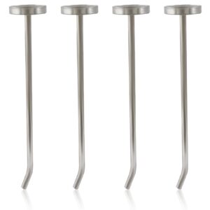 moicstiy 4 pack 8 inch stainless steel coat hook, robe hook heavy duty nose wall hooks bath towel hangers for living room, hotel, bathroom, kitchen, garage (silver)