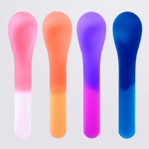 28 color-changing spoons-ice cream spoons-dessert pudding spoons-birthday celebration spoons-great for parties-reusable-individually wrapped!