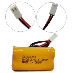 GLESOURCE 2.4V 1100mAh Ni-CD Battery Pack Compatible for Dual-Lite 0120822,ELB-4804N (CUSTOM-241), Custom-276, OSA030 Exit Sign Emergency Light(2 Pack)