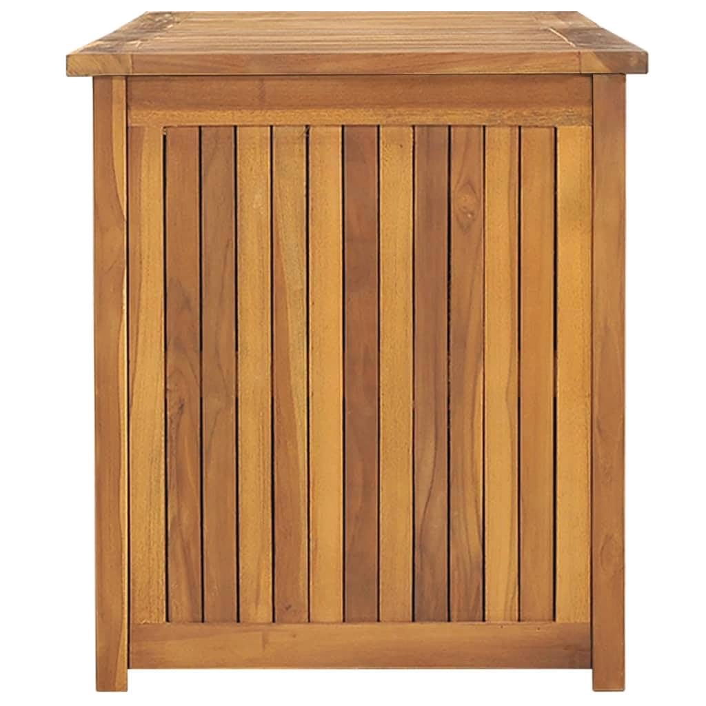 FOPEAS Premium Teak Wood Outdoor Storage Box - Spacious Furniture Storage with Weather-Resistant Design - Solid Wood Garden Box for Year-Round-Brown(59 x9.7 x .7)