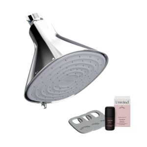 canopy filtered shower head - high pressure shower head filter for hard water - shower filter to remove impurities for healthier scalp, skin & hair - support hair growth & minimize breakage - chrome