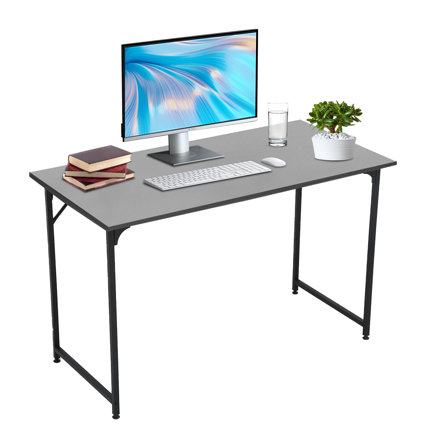 RROCOSIA Computer Desk Gaming Desk for Home Office, Study Student Writing Desk 48”W x 24”D,Black