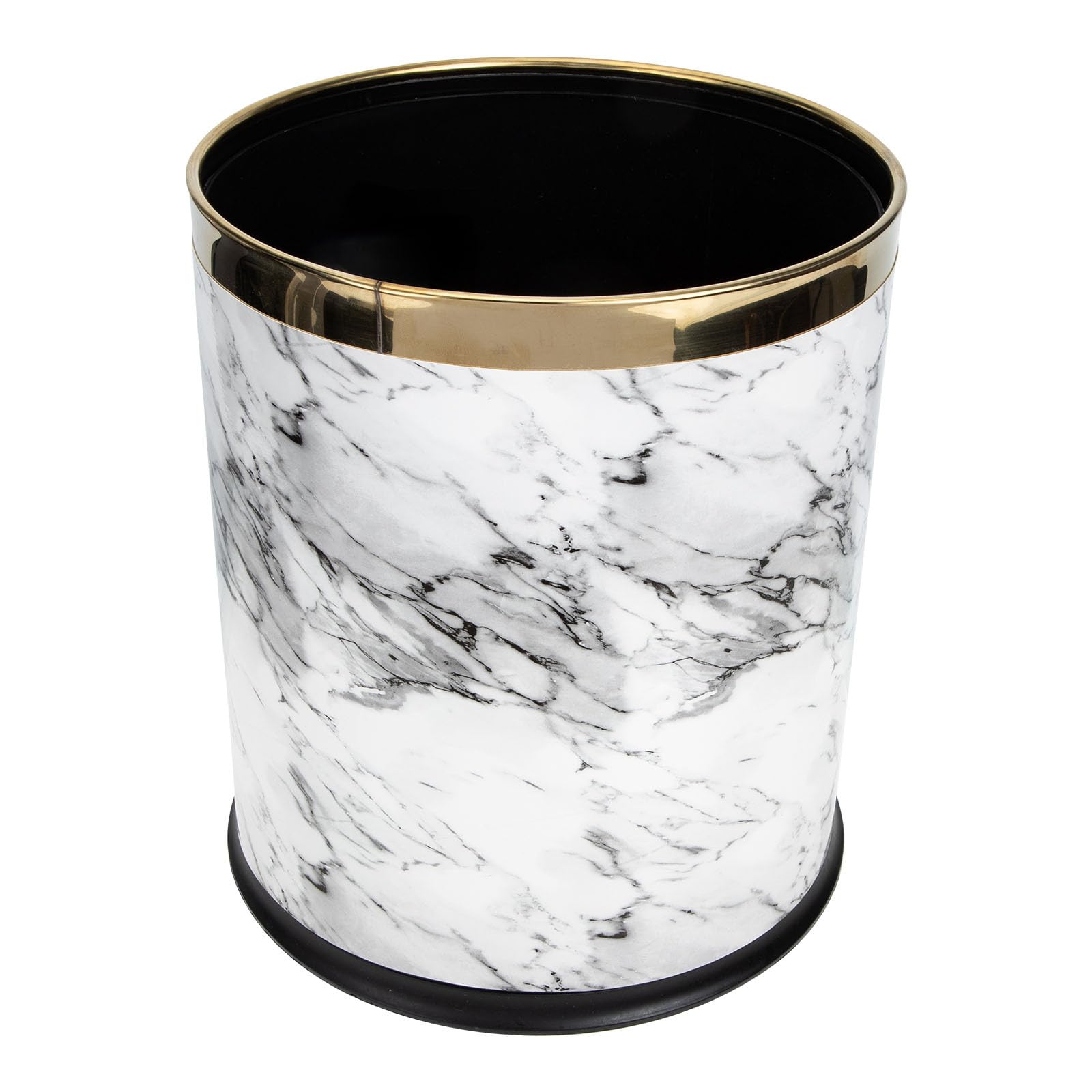 Abaodam Marble Trash Can Kitchen Waste Bins Trash Bin Containers Home Trash Can Bedroom Garbage Container Garbage Bucket Garbage Can Flower Vase for Home and Office