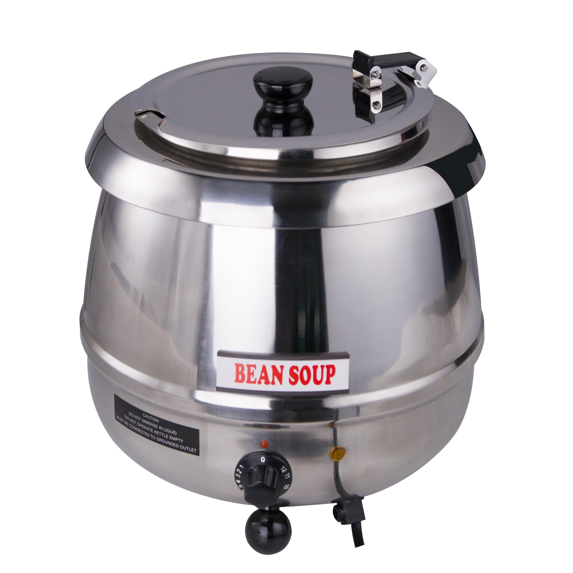 Hakka Commercial Soup Warmer - Stainless Steel Soup Kettle for Parties - Electric Soup Heater with Precise Temperature Control, 11-Quart