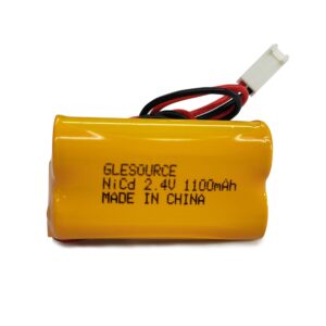 GLESOURCE 2.4V 1100mAh Ni-CD Battery Pack Compatible for Dual-Lite 0120822,ELB-4804N (CUSTOM-241), Custom-276, OSA030 Exit Sign Emergency Light(2 Pack)