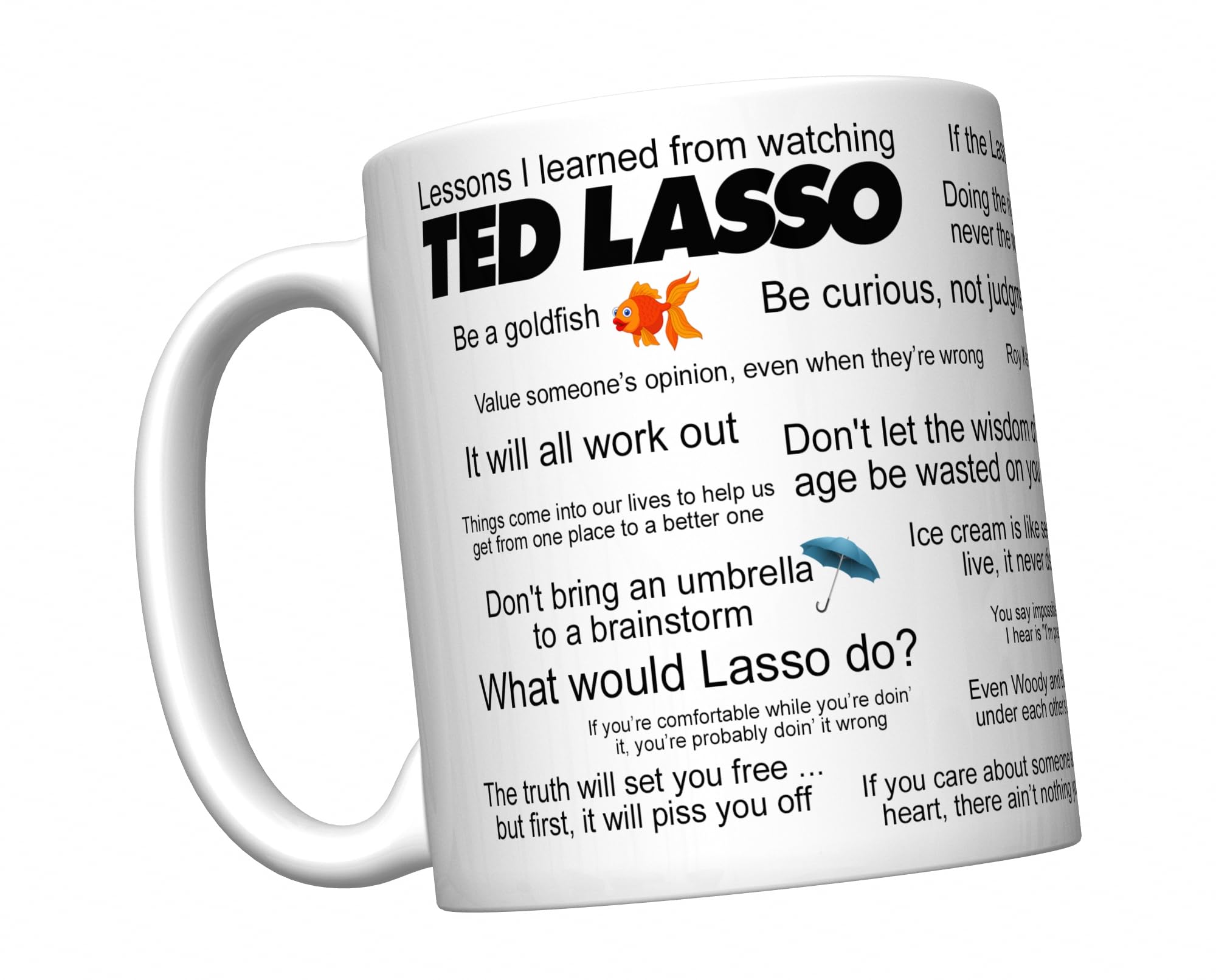 CJ Artisans Lessons I Learned From Watching Ted Lasso Inspirational Coffee Mug [LASSO]