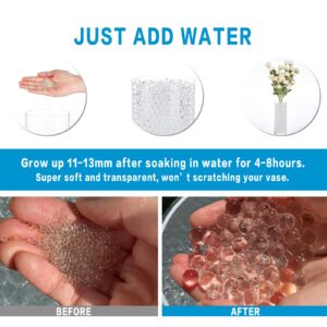 ORIKASO 140,000 Clear Water Beads for Vases,Transparent Water Beads, Vase Fillers for Floating Pearls, Floating Candle Making, Wedding Centerpiece, Floral Arrangement, Christmas Decoration