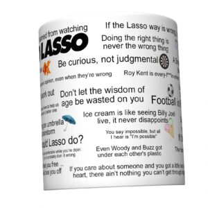 CJ Artisans Lessons I Learned From Watching Ted Lasso Inspirational Coffee Mug [LASSO]