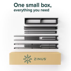 Zinus Justin 14 Inch Easy to Assemble Mattress Foundation, Steel Support, No Box Spring Needed, Full