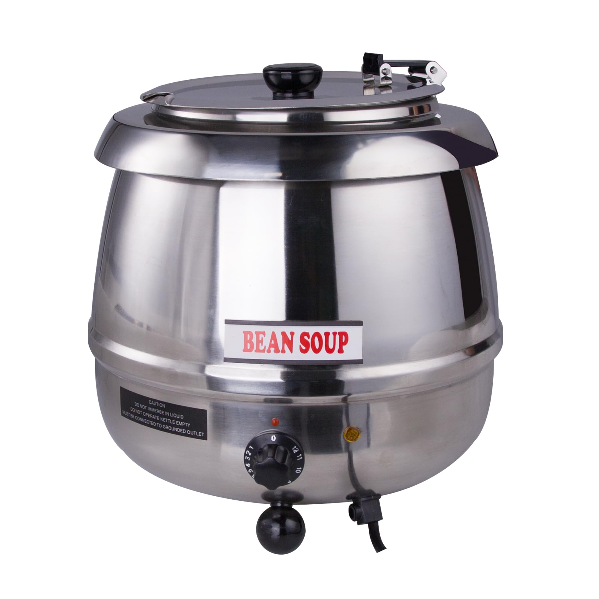 Hakka Commercial Soup Warmer - Stainless Steel Soup Kettle for Parties - Electric Soup Heater with Precise Temperature Control, 11-Quart