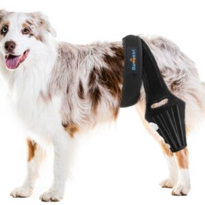 Dog ACL Brace for Luxating Patella Back Leg, Adjustable Dog Rear Leg Brace Support for Joint Pain Muscle Sore Knee Cap Dislocation,Stifle Brace with Side Stabilizers