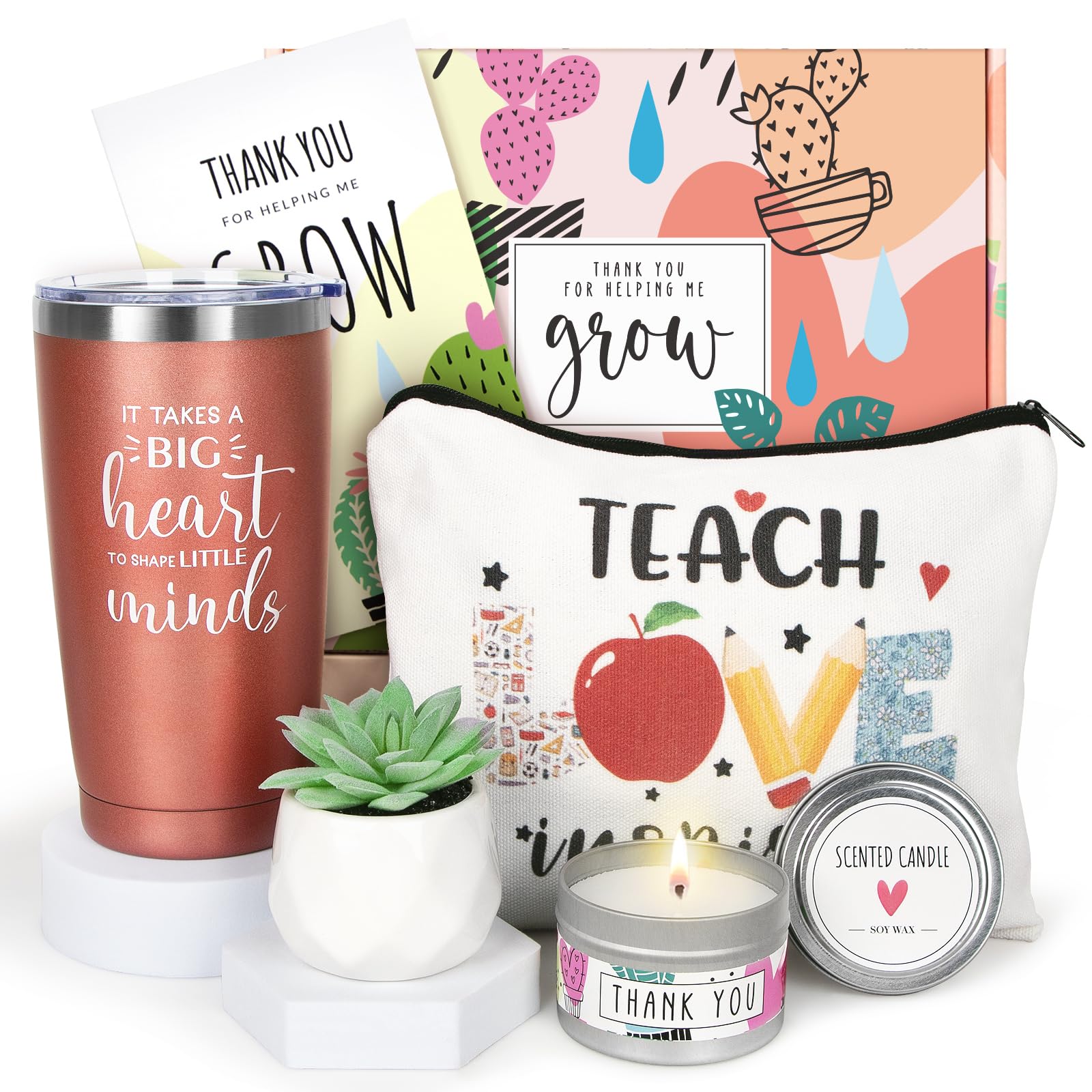 Teacher Appreciation Gifts,20 OZ Wine Tumbler Gifts for Women,Teacher Christmas Gifts,Unique Gifts Ideas from Students,Thank You Gifts Box for New Teachers,Graduation Gifts