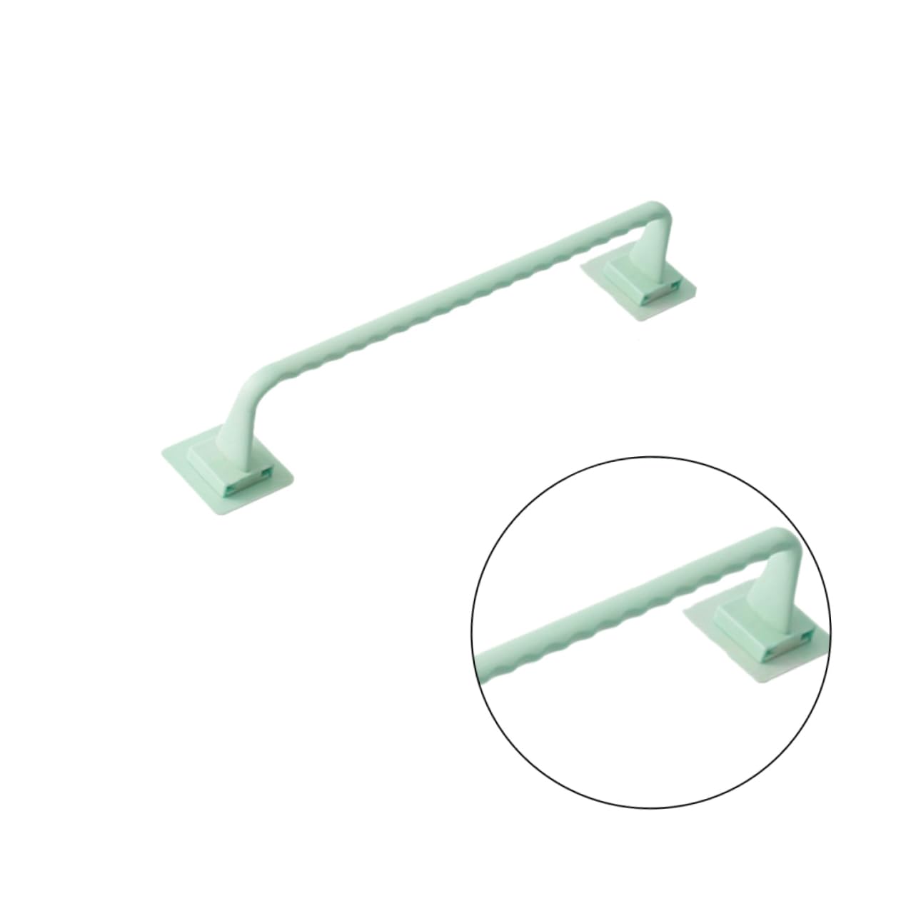 DOITOOL Punch Towel Rack 2pcs Towel Storage Rack Towel Rack Bathroom Accessories Towel Kitchen Supplies Light Green Punch Rack Towel Holder Bath Towel Rod Bedroom Towel Holder