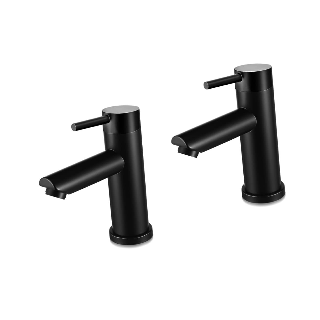 2pcs Basin Faucet Bathroom Faucets 1 Hole Bathroom Faucets for Sink 1 Hole Kitchen Faucets Single Handle Faucet Modern Faucet Sink Faucets Stainless Steel Bathroom Faucet