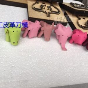 Elephant cow bear wolf hippo abstract animal knife - (Color: Elephant)