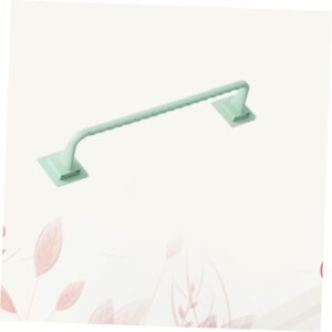 DOITOOL Punch Towel Rack 2pcs Towel Storage Rack Towel Rack Bathroom Accessories Towel Kitchen Supplies Light Green Punch Rack Towel Holder Bath Towel Rod Bedroom Towel Holder