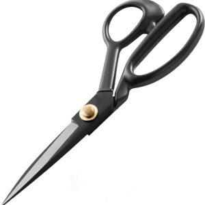 Fabric Scissors, Heavy Duty All Purpose Crafting and Tailoring Scissors for Sharp and Precise Cutting Shears in Professional, Industrial, Travel, Home and Sewing Projects (8 inch)