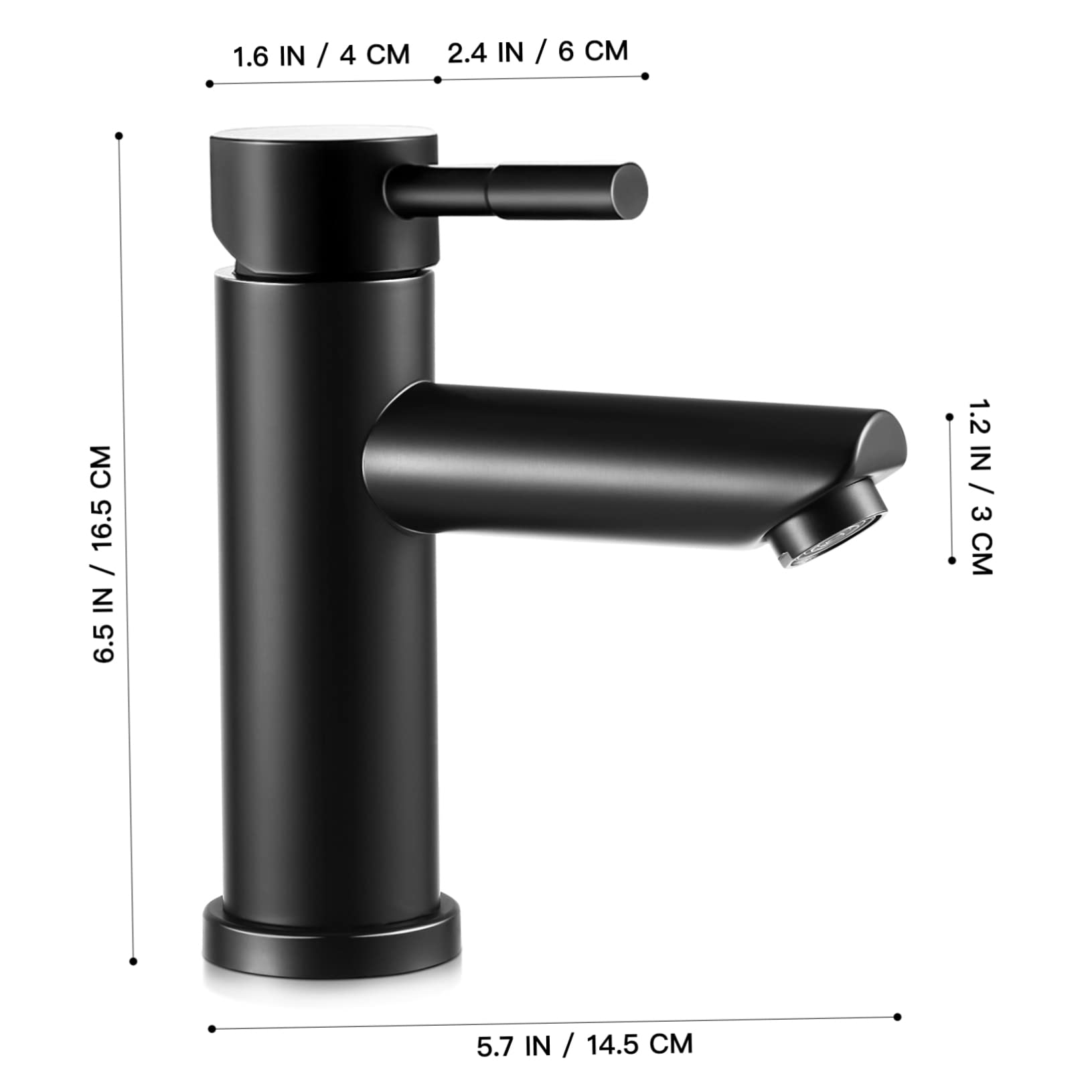 2pcs Basin Faucet Bathroom Faucets 1 Hole Bathroom Faucets for Sink 1 Hole Kitchen Faucets Single Handle Faucet Modern Faucet Sink Faucets Stainless Steel Bathroom Faucet