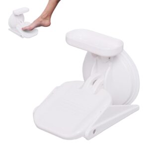 shower foot rest for shaving legs, suction cup foot rest for shower leg shaving rest, non slip foot washing stool for inside shower, no drilling required, with powerful suction cups