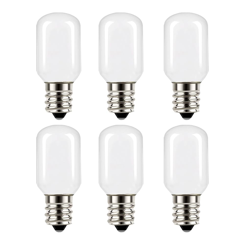 Night Light Bulb,Villages Replacement Light Bulb 5W Equivalent 6 Watt Incandescent Bulb, 120-Volt Mini Light Bulb Candelabra E12 Base for Home Decorate -6Pcs