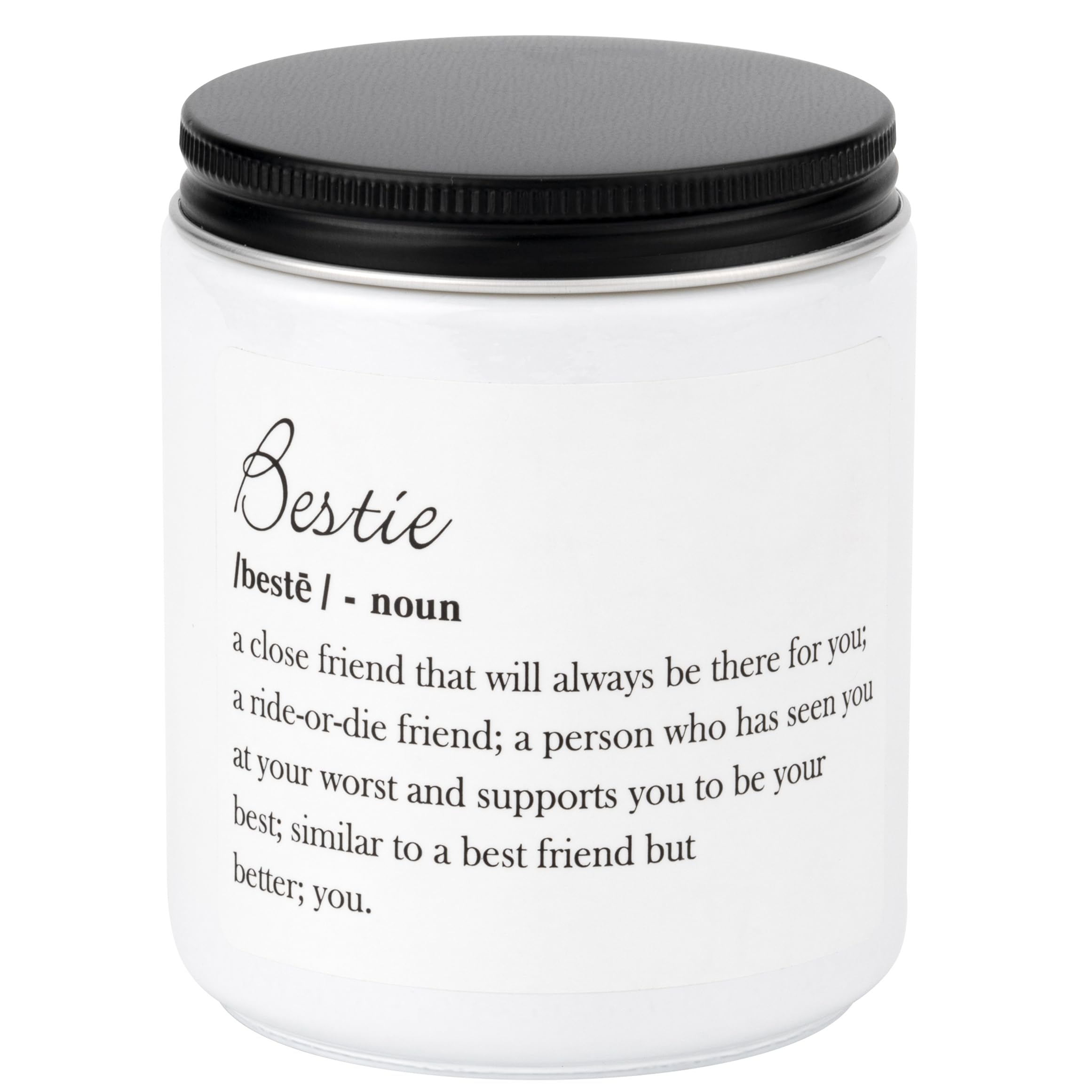 Best Friend Bestie Birthday Gifts for Women Friendship Gifts Scented Candle, Funny Christmas Holiday Gift Ideas for Her, Friends Female, BFF, Bestie, Sister (Bestie)