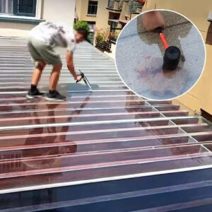 Clear Polycarbonate Sheets Poly Plastic Roof Panel,Anti-UV Rainproof,Transparent Acrylic Sheet,Greenhouse Canopy Carport Cold Frame Replacement Shed Panel,Easy to Bend & Cut (3.3 x 6.6ft)