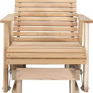 Kilmer Creek 2' Natural Cedar Porch Outdoor Glider, Amish Crafted