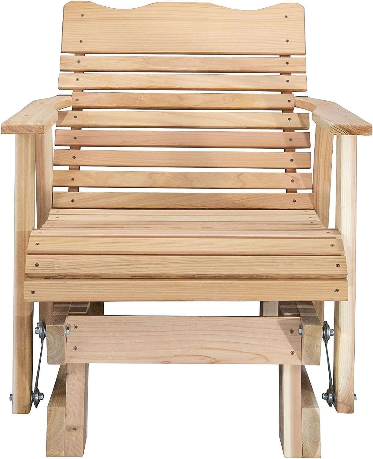 Kilmer Creek 2' Natural Cedar Porch Outdoor Glider, Amish Crafted