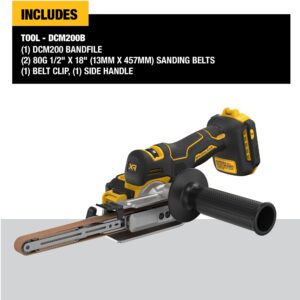 DEWALT 20V MAX XR Cordless Bandfile Power Tool Belt Sander, Bare Tool Only (DCM200B)