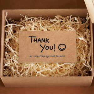 Lannso Thank You Cards Small Business, 100 PCS 5 Styles Thank You Cards for Retail Store, 2x3.5 Inch, Recommended for Online Retailers, Small Business Owners and Local Stores (QS222)