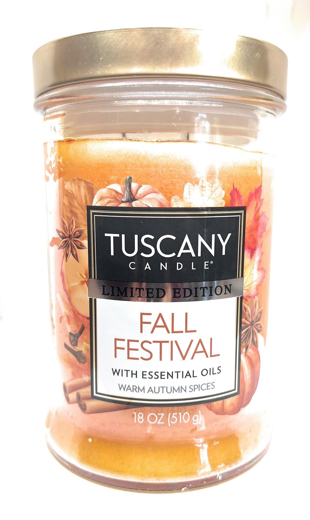 Tuscany Candle Limited Edition Jar Candle (Fall Festival, 18 Ounce)