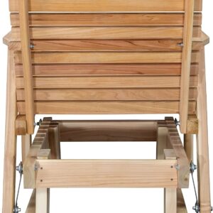 Kilmer Creek 2' Natural Cedar Porch Outdoor Glider, Amish Crafted