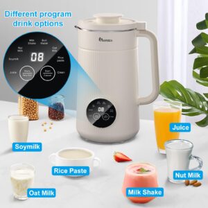 IAGREEA Automatic Nut Milk Maker, 35 oz Homemade Almond, Oat, Soy, Plant-Based Milk and Dairy Free Beverages, Almond Milk Maker with 2 Hours Heat Preservation,10 Blade Design, Keep Warm