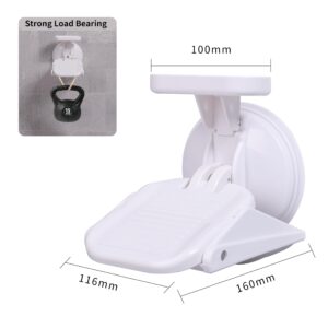 Shower Foot Rest for Shaving Legs, Suction Cup Foot Rest for Shower Leg Shaving Rest, Non Slip Foot Washing Stool for Inside Shower, No Drilling Required, with Powerful Suction Cups