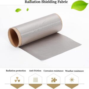 Faraday Fabric RF Shielding Fabric, RFID Radiation Shielding Fabric, Emf Protection Fabric, for Smart Meters Smart Meters,Faraday Cage,Conductive Pads, Military Grade, EMI, WiFi ( Color : Silver , Siz