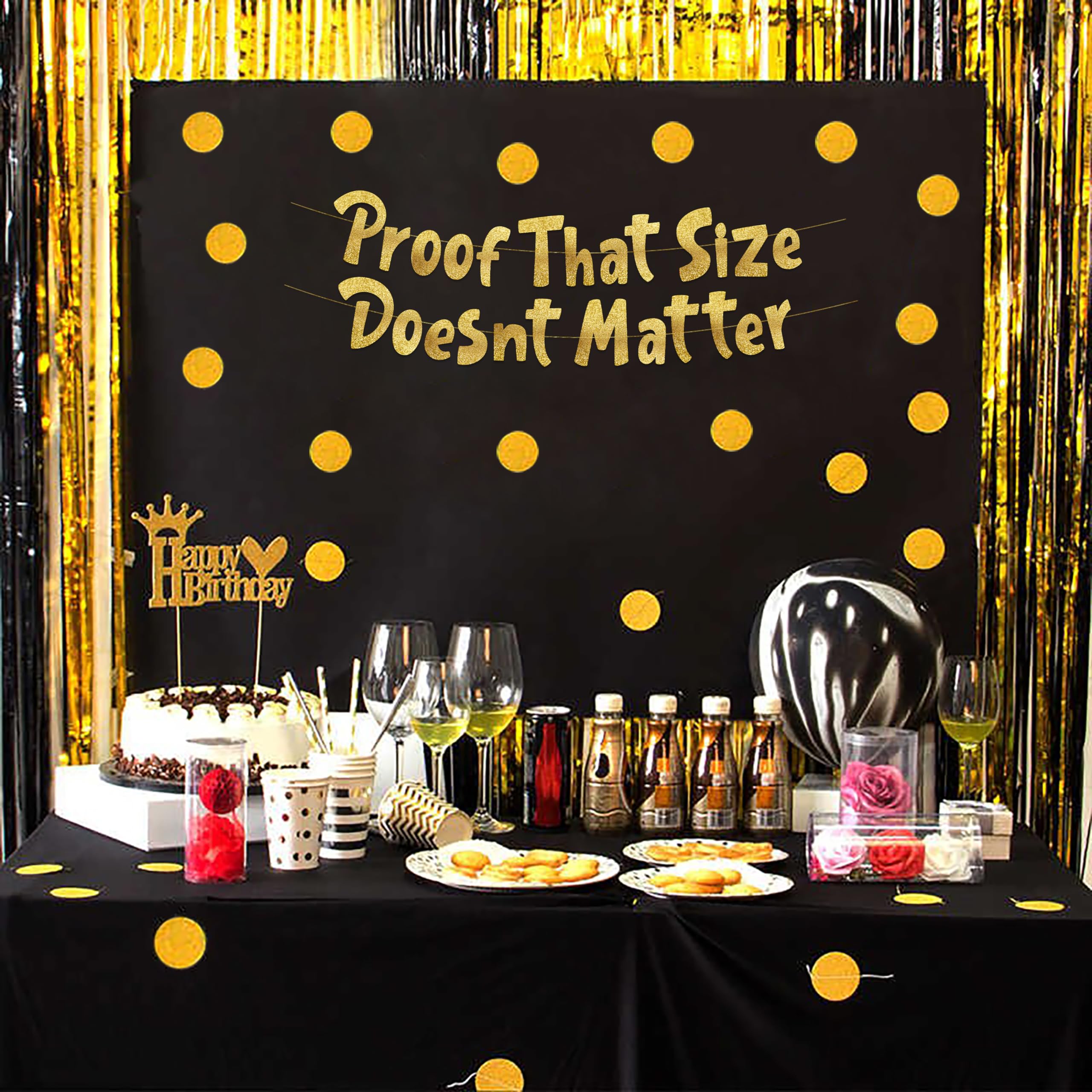 Funny Bachelor Party Gold Glitter Banner - Bachelor Party Ideas, Supplies, Gifts, Decorations and Favors