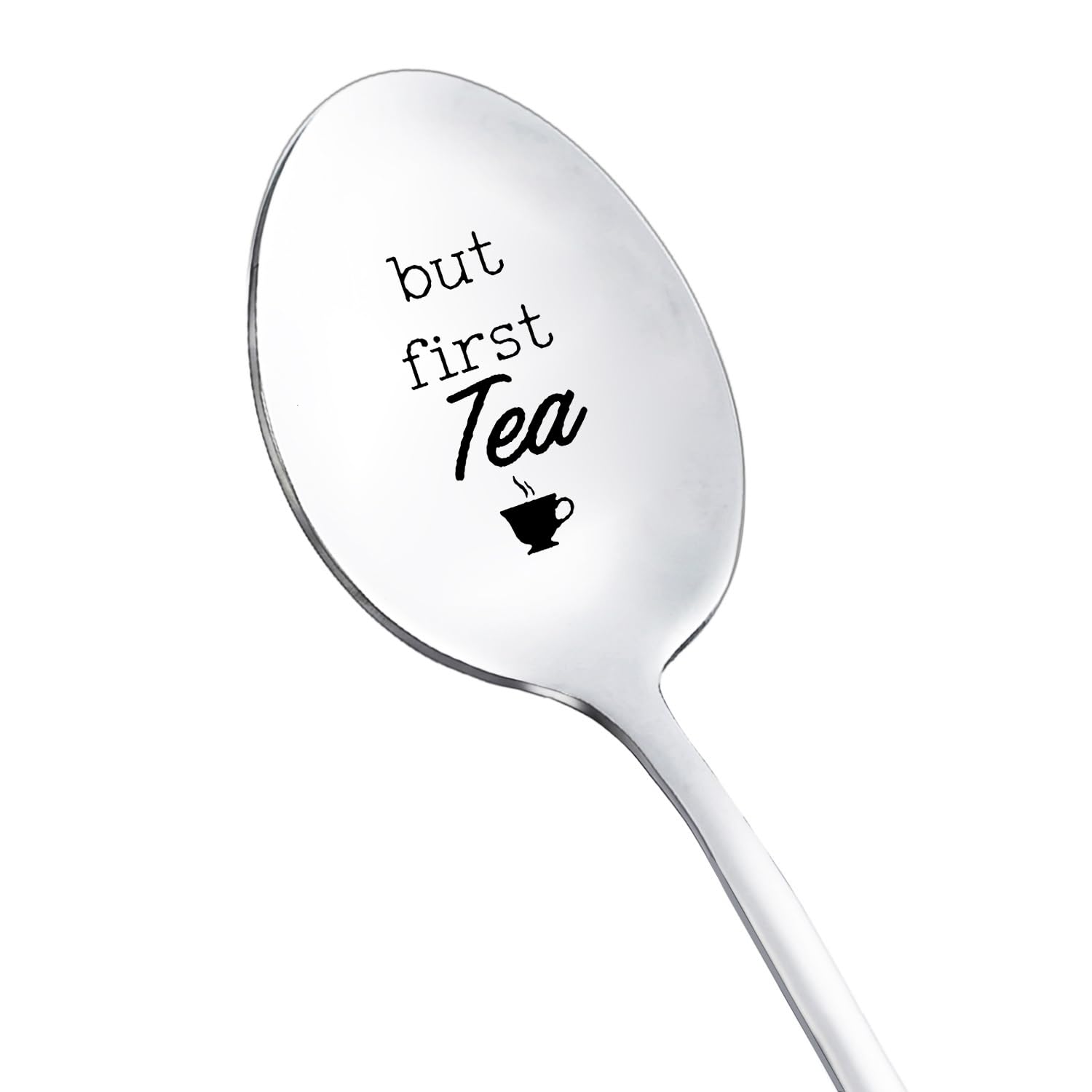 Christmas Birthday Spoon Gifts for Tea Lovers Women Men But First Tea Spoons for Grandma Dad Tea Lover Gifts for Men Women Tea Gifts for Tea Lovers Wife Grandpa Tea Spoon