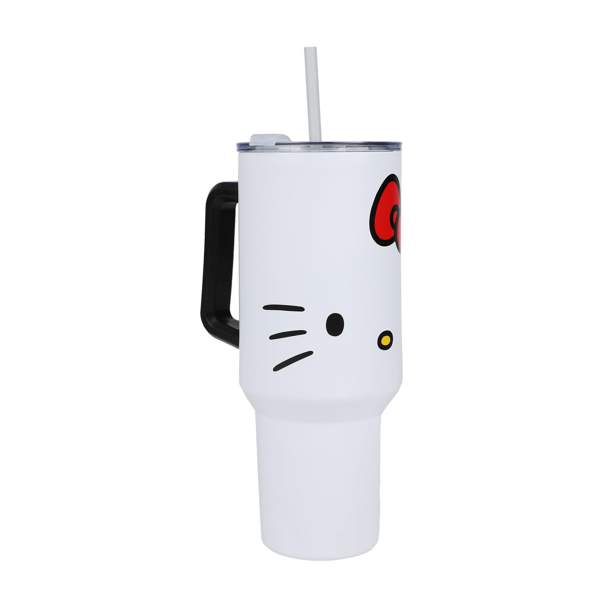 Bioworld Hello Kitty 40 Oz. Stainless Steel Tumbler With Leak-Proof Lid